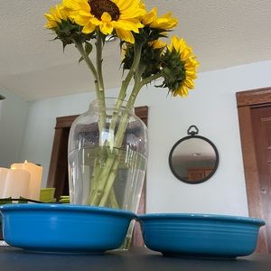 Peacock Fiestaware Cereal/salad Bowls *retired color*